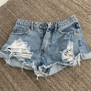Forever 21 distressed denim shorts